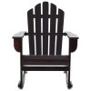 Patio Rocking Chair Wood Brown