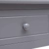 Writing Desk Gray 43.3"x17.7"x29.9" Wood