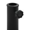 Parasol Base Round Polyresin 41.9 lb Bronze
