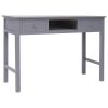 Writing Desk Gray 43.3"x17.7"x29.9" Wood