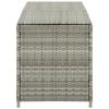 Patio Storage Box Poly Rattan 78.7"x19.6"x23.6" Gray