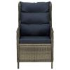 7 Piece Patio Dining Set Brown