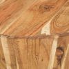 Coffee Table Ã˜25.6"x12.2" Solid Acacia Wood