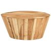 Coffee Table Ã˜25.6"x12.2" Solid Acacia Wood