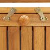 Patio Storage Bench 47.2" Solid Acacia Wood