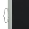 Patio Retractable Side Awning 39.4"x118.1" Black