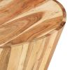 Coffee Table Ã˜25.6"x12.2" Solid Acacia Wood