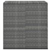 Patio Cushion Box PE Rattan Gray