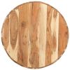 Coffee Table Ã˜25.6"x12.2" Solid Acacia Wood