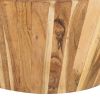 Coffee Table Ã˜25.6"x12.2" Solid Acacia Wood
