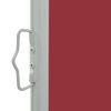 Patio Retractable Side Awning 31.5"x118.1" Red