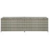 Patio Storage Box Poly Rattan 78.7"x19.6"x23.6" Gray