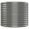 Patio Raised Bed Powder-coated Steel 201.6"x31.5"x26.8" Gray