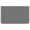 Patio Raised Bed Powder-coated Steel 44.9"x15.7"x26.8" Gray