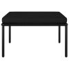 6 Piece Patio Lounge Set with Cushions Black PVC