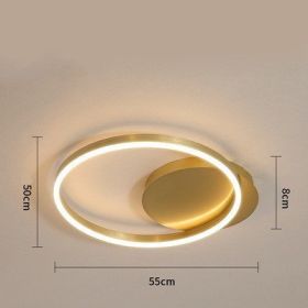 Light And Luxurious Living Room Lamp Grand Household (Option: Trichromatic light-Single turn 55CM)