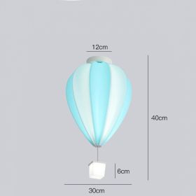 Creative Ceiling Lamp Of Cartoon Children's Room (Option: White blue-Tricolor dimming)