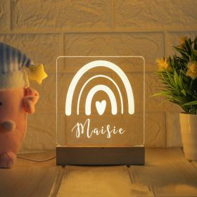 LED Bedside Lamp Children's Cartoon (Option: Fairy-Seven colors of the spectrum-USB)