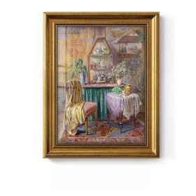 Light Luxury Decoration Painting European American Classical Oil Painting (Option: I Style-32 40cm Gold Frame Glass)
