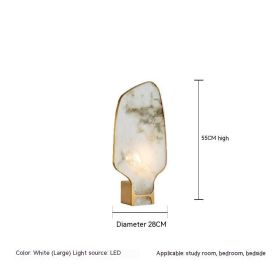 Marble Table Lamp New Chinese Study (Option: Warm Light-280x550-AU)