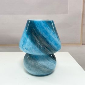 Handmade Glass Mushroom Table Lamp, Bedside Small Night Lamp (Option: Earth-AU)
