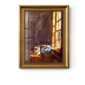 Light Luxury Decoration Painting European American Classical Oil Painting (Option: H Style-40 50cm Gold Frame Glass)
