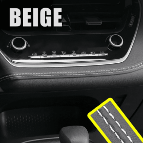 Interior Modification Special Car Door Car Gap Pocket (Option: 2 M-Black Leather White Line)