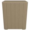 Patio Table with Removable Lid Light Brown Polypropylene