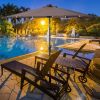 9 Feet Patio LED Solar Umbrella with Crank