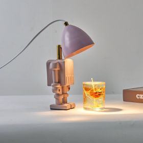 Robot Aromatherapy Wax Lamp Simple Fragrance Table Lamp (Option: UK Timing Dimming-Purple)