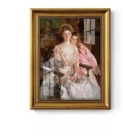 Light Luxury Decoration Painting European American Classical Oil Painting (Option: S Style-25 30cm Gold Frame Glass)