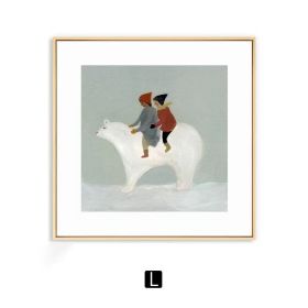Warm Nordic Art Wall Decoration Painting (Option: L Style-80 × 80cm)