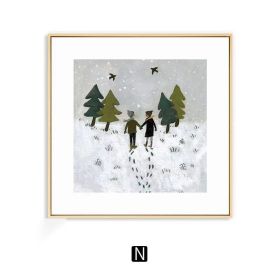 Warm Nordic Art Wall Decoration Painting (Option: N-60 × 60cm)