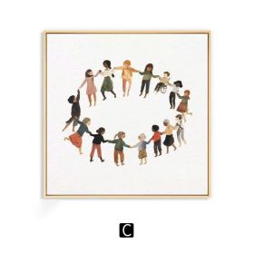 Warm Nordic Art Wall Decoration Painting (Option: C-70 × 70cm)